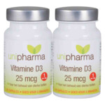 2x Unipharma Vitamine D3 25mcg - 13.18 euro