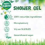 6x Happy Earth Douchegel Bergamot Cedarwood 100% Natuurlijk - 30.85 euro