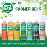6x Happy Earth Douchegel Bergamot Cedarwood 100% Natuurlijk - 30.85 euro