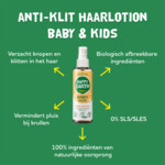 6x Happy Earth Baby & Kids 100% Natuurlijke Haarlotion Anti-klit - 32.97 euro