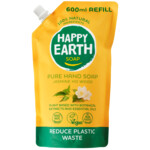 6x Happy Earth Handzeep Navulling Jasmine Ho Wood 100% Natuurlijk