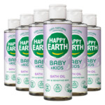 6x Happy Earth Baby & Kids 100% Natuurlijke Badolie