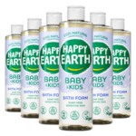 6x Happy Earth Baby & Kids 100% Natuurlijke Badschuim