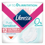 8x Libresse Pure Sensitive Ultra+ Maandverband met vleugels