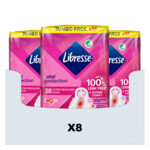 8x Libresse Ultra+ Regular Maandverband met Vleugels Jumbo Pack