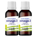 2x Arctic Blue Omega-3 Algenolie DHA & EPA Sinaasappelsmaak kind - 32.32 euro