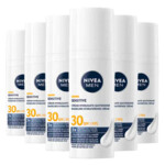 6x NIVEA Men MEN Sensitive Beschermende Hydraterende SPF30 Crème - 110.98 euro