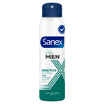 6x Sanex Deodorant Spray Men 72H Sensitive