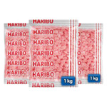 3x Haribo Frambozenhartjes - 23.55 euro