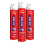 3x Wella New Wave Haarspray Ultimate Hold - 18.16 euro
