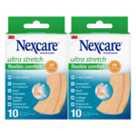 2x Nexcare Ultra strech Comfort Flexible Pleisters Band 10 x 6 cm - 9.79 euro