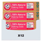 12x Arm & Hammer Tandpasta 100% Natural Gum Protection