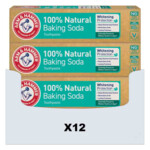 12x Arm & Hammer Tandpasta 100% Natural White Protect