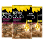 3x Garnier Olia Permanente Haarkleuring 8.31 Goud Asblond - 49.01 euro
