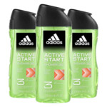 3x Adidas Shower Gel Active Start - 5.34 euro