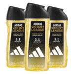 3x Adidas Shower Gel Victory League - 5.34 euro
