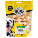 15x Voskes Hondensnack Spiralen  Runderhuid & Kip
