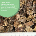 4x Woef Woef Hondensnack Runderlong Trainers L 500 gr