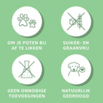 6x Woef Woef Hondensnack Lamshuid M 120 gr