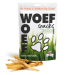 4x Woef Woef Hondensnack Konijnenoren Zonder Haar L 250 gr