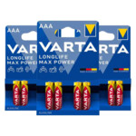 3x Varta Longlife Max Power Alkaline Batterijen AAA