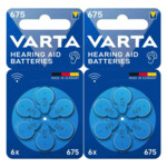 2x Varta Gehoorbatterij Gehoorapparaat 675 Blister - 6.46 euro