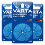 3x Varta Gehoorbatterij Gehoorapparaat 675 Blister - 9.59 euro