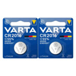 2x Varta Lithium Coin CR2016 Blister - 1.4 euro