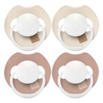 2x Difrax Fopspeen Prime Glow Dynamic 6-18 mnd Ivory Blush - 17.1 euro