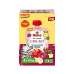 Holle Knijpfruit Multipack 8+ mnd Zebra Beet