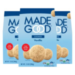 3x MadeGood Cookies Bio Vanilla - 10.82 euro
