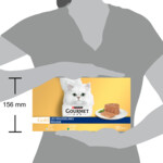 Gourmet Gold Kattenvoer Nat Mousse Multipack Kip & Tonijn & Kalkoen & Konijn - 33.55 euro