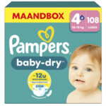 Pampers Luiers Baby Dry Maat 4+ (10-15 kg) 108 Stuks