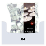 4x SPAAS Theelichten Maxi Wit 10 Branduren - 47.89 euro