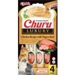 12x Ciao Kattensnack Churu Luxury Chicken & Wagyu Beef