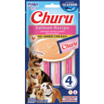 12x Inaba Hondensnack Churu Puree Dog Fish  Salmon