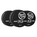 3x Red One Aqua Hair Gel Wax Black - 8.91 euro