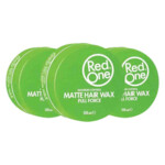 3x Red One Matte Hair Wax Green - 9.78 euro