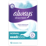 Always Discreet Incontinence Inlegkruisjes  Size Normal