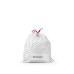 4x Brabantia PerfectFit Vuilniszak met Trekbandsluiting Code J 20-25 Liter 20 zakken - 13.89 euro