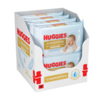 8x Huggies Babydoekjes Extra Care Sensitive 100% Plasticvrij