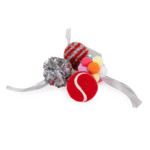 Rosewood Kattenspeelgoed Cupid & Comet Feestelijke Ballen Giftbox 8 stuks