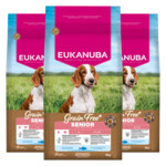 3x Eukanuba Hondenvoer Droog Grain Free Small/Medium Senior Oceaanvis