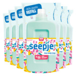 6x Seepje Wasmiddel Kleur Magische Magnolia Navulling