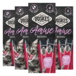 4x Voskes Kattensnack Liquid Treat  Makreel