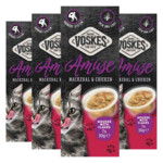 4x Voskes Kattensnack Mousse  Makreel&Kip - 20.85 euro