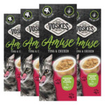4x Voskes Kattensnack Mousse  Tonijn&Kip - 20.85 euro
