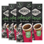 4x Voskes Kattensnack Mousse  Kip in Saus - 20.85 euro