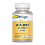 Solaray Vitamine C 1000mg met Rozenbottel & Acerola Vertraagde Afgifte