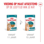 12x Royal Canin Kattenvoer Nat Jelly Ageing 11+ 85 gr